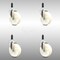 Service Caster 5 Inch 316SS Nylon Wheel Swivel 7/8 Inch Expanding Stem Caster Set SCC SCC-SS316EX20S514-NYS-78-4 - alternate 1